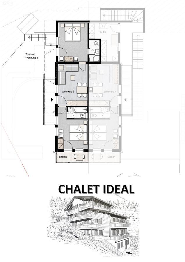 Chalet Ideal Saas Fee Exteriér fotografie